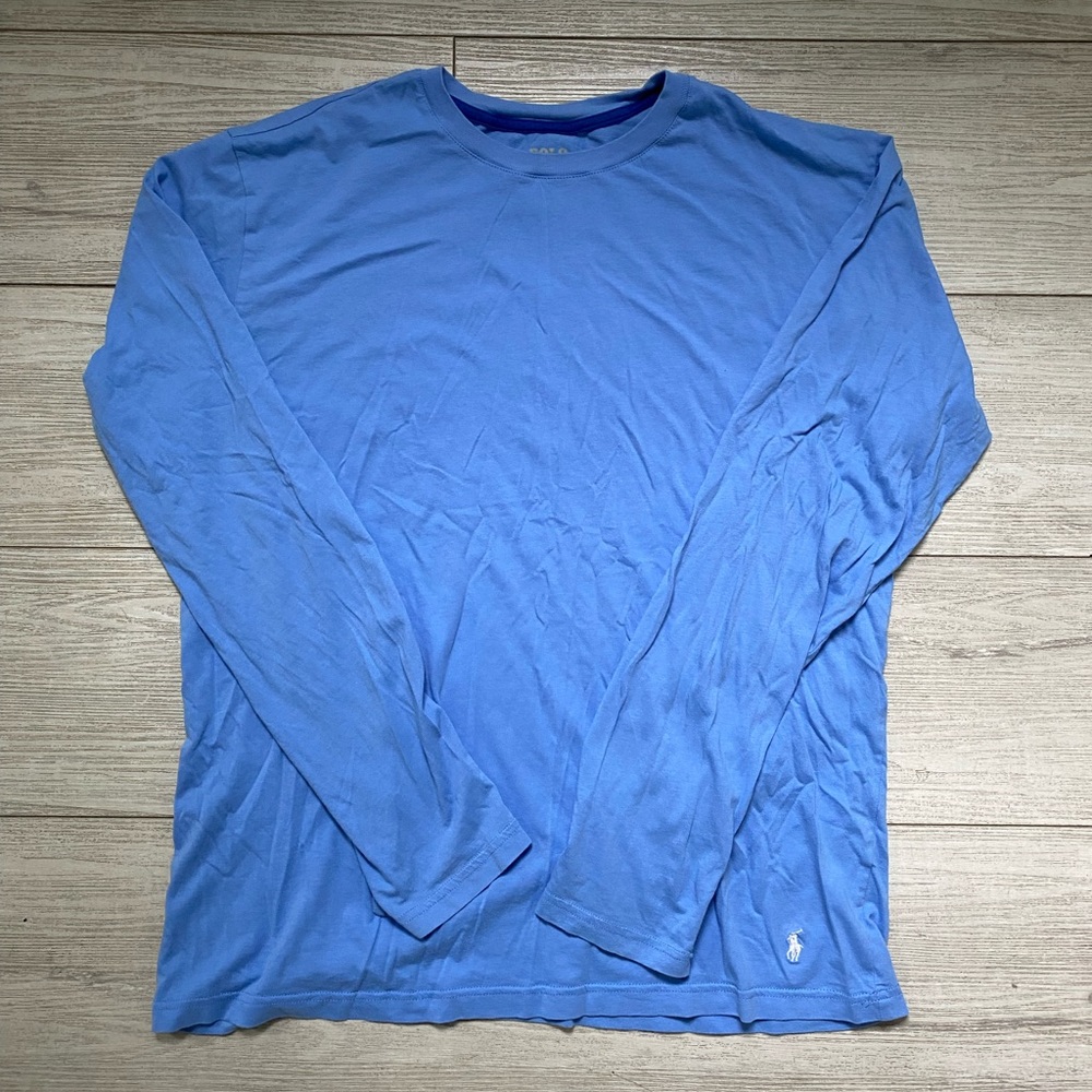 Ralph Lauren POLO long sleeve shirt in blue